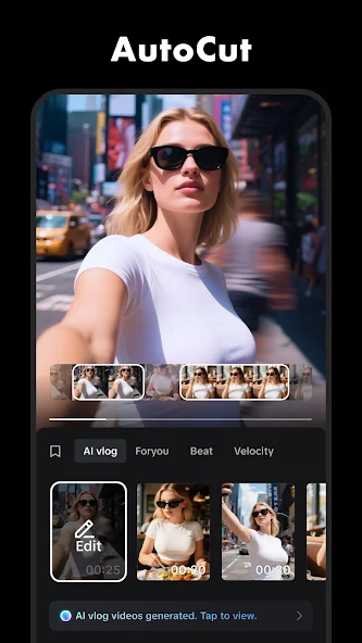 AutoCut editing feature preview